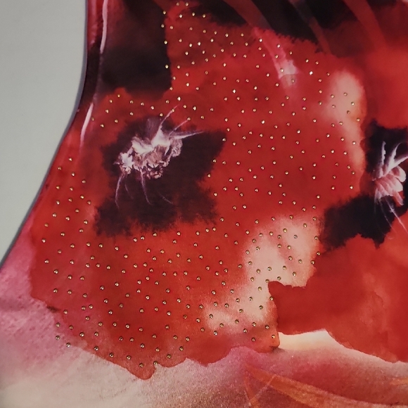 Georgia Rylie Cream, Pink And Red Graphic Relaxed Tank Top - Picture 6 of 7